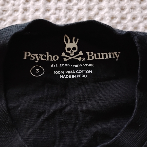 Psycho Bunny Black Graphic T-Shirt - Picture 4 of 5